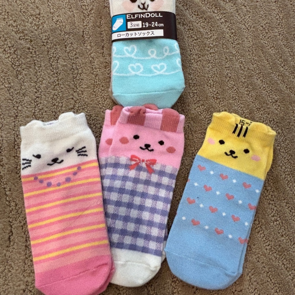 Kids Colorful Animal Socks Set